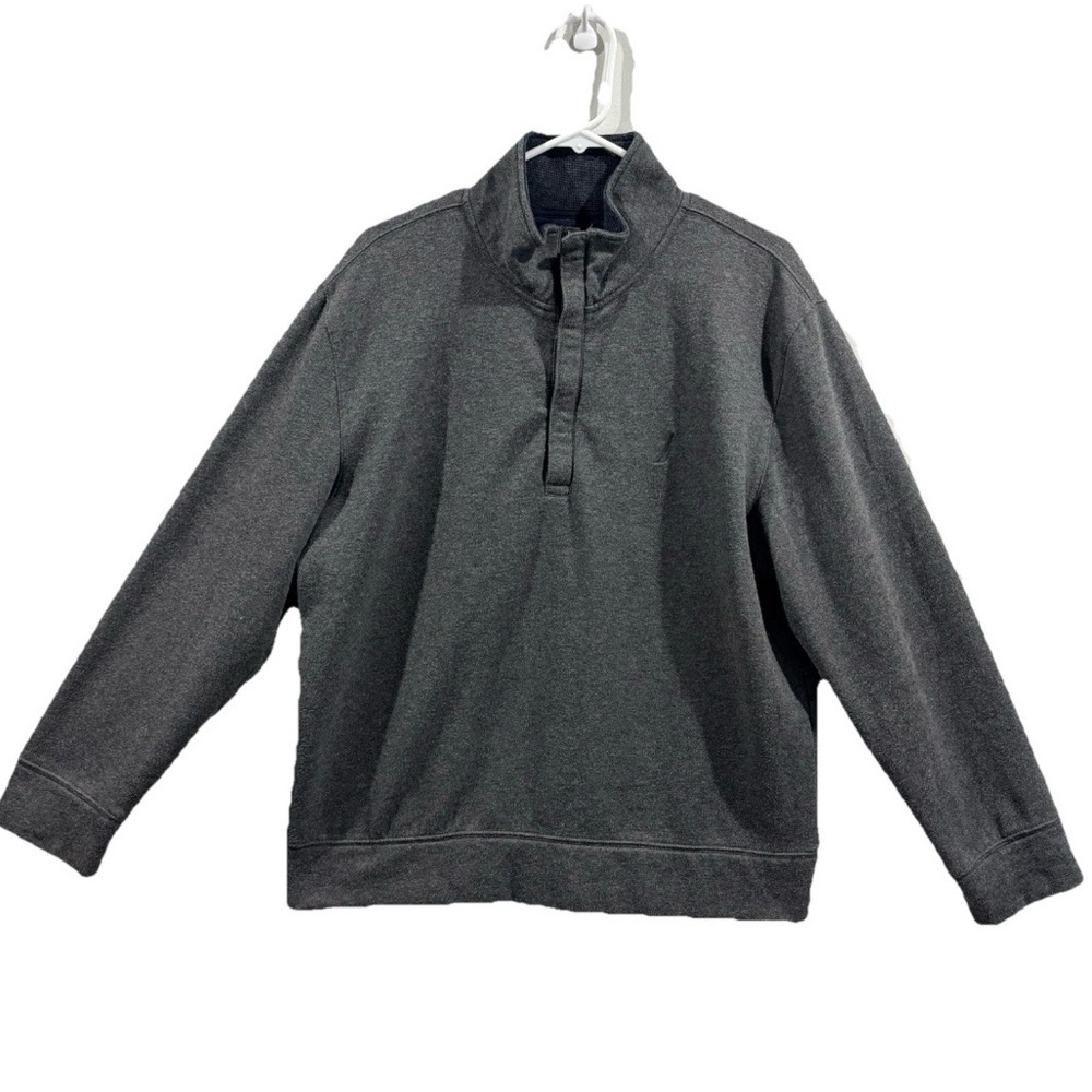 Men’s Quarter‎ Zip Knit Pullover Winter Size L Nautica Minimalist